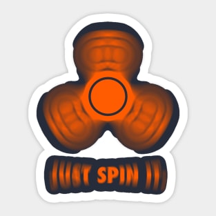 Fidget Spinner Just Spin It Spinning Sticker